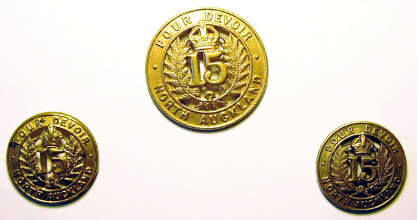 15th North Auckland Company badges