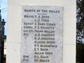Names on memorial