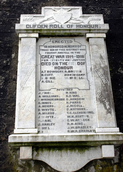 Clifden memorial detail