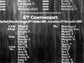 Detail of second Cook Islands roll of honour board
