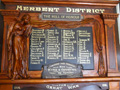 Detailed view of Roll of Honour