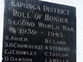 Kaponga war memorials