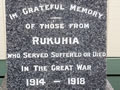 Rukuhia school memorial