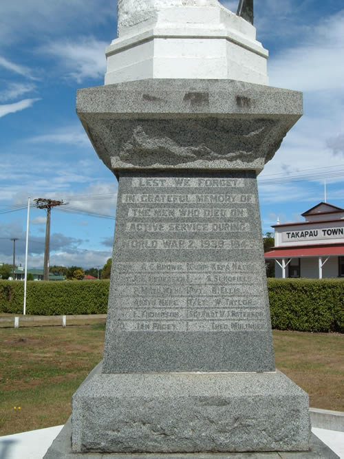 Takapau war memorial