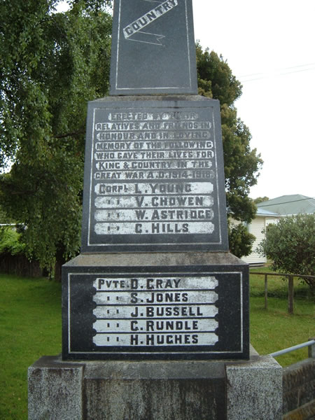 Colyton memorial detail