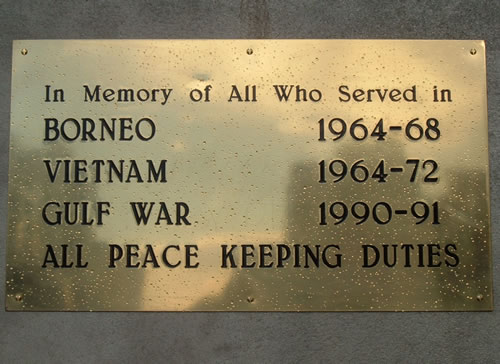 Palmerston North Memorial rededication plaque