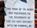 Taia Tapu war memorial