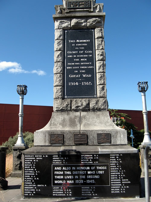 Taihape memorial names