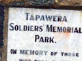 Tapawera war memorial gates
