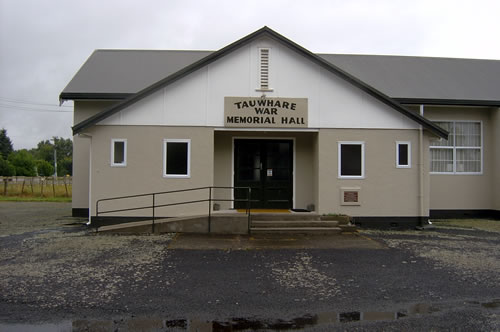 Tauwhare Memorial hall