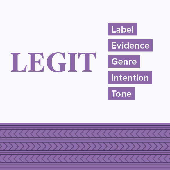 LEGIT resource for evaluating information
