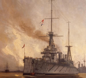 HMS New Zealand, Gerald Maurice Burn, 1915