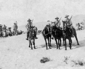 NZ mounted patrol near Romani