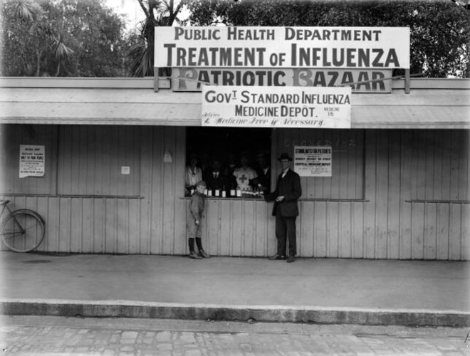 Influenza pandemic depot, 1918